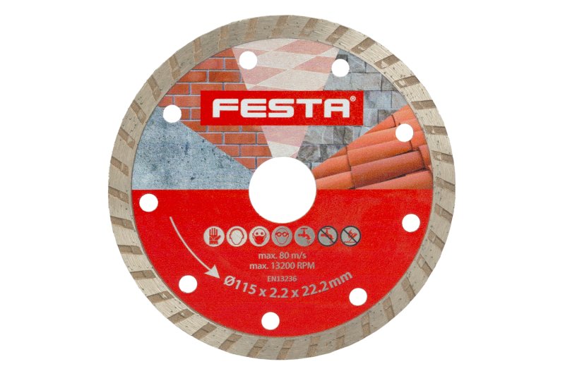 Dijamantna rezna ploča turbo FESTA 115/22,2/2,2mm
