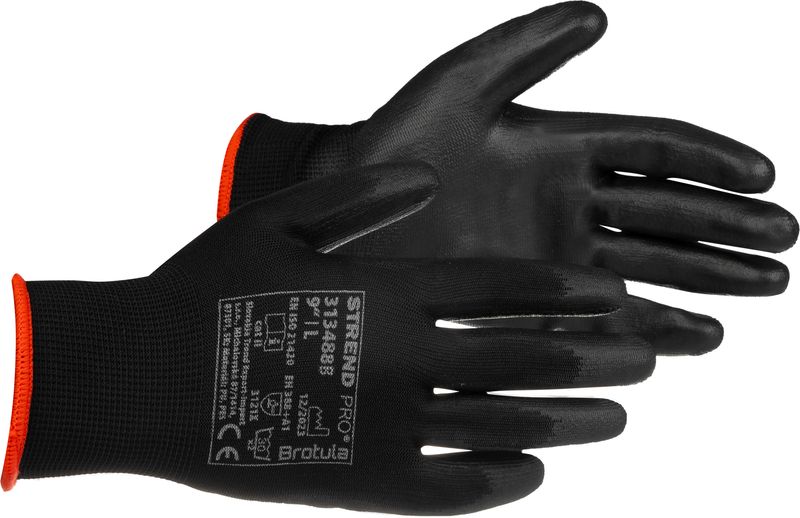 Rukavice BROTULA Black vl.9/L, blister