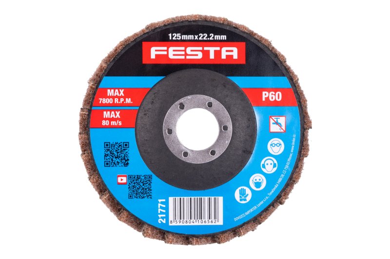 Lamel disk za poliranje FESTA korund 125mm/22.2mm P60